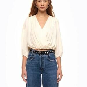 Zadig & Voltaire Tyfon Satin Blouse Size Large